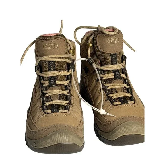 KEEN Targhee IV Waterproof Hiking Boots Womens Brindle Nostalgia Rose NEW SZ 5 - Picture 4 of 10